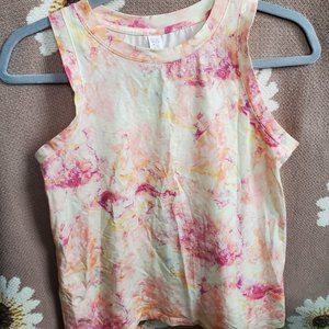 Pink Marble-print Pajama Set